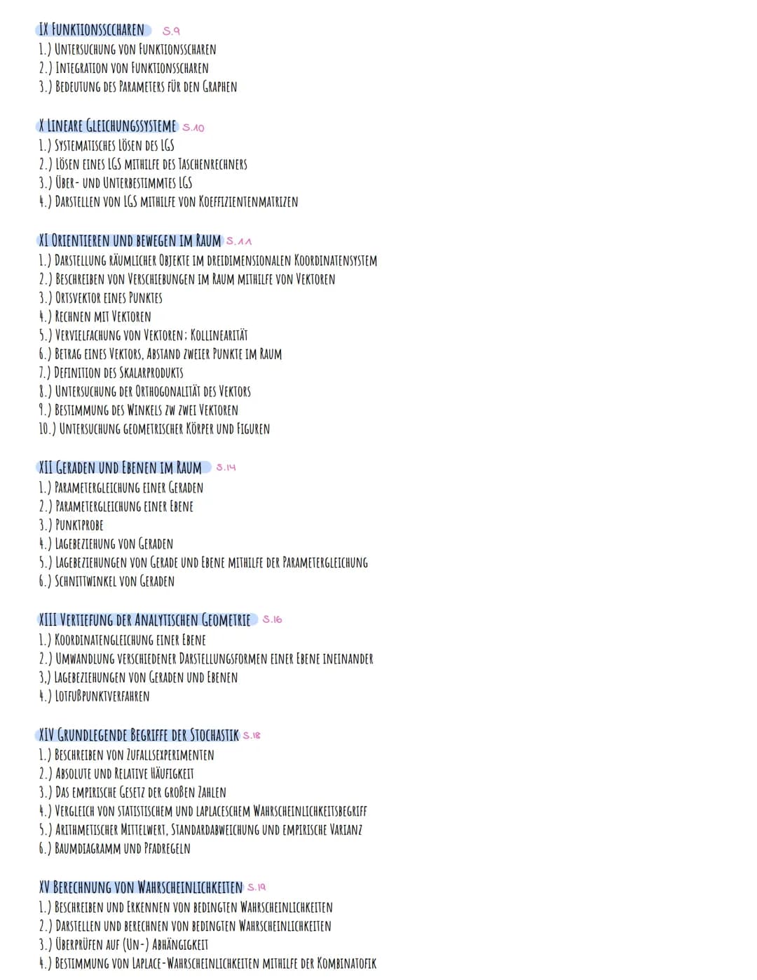 + X
Mathe Abitur 2023
Lernzettel
|
•1• INHALTSVERZEICHNIS
I EXPONENTIALFUNKTIONEN S.A
1.) CHARAKTERISTISCHE EIGENSCHAFTEN EXPONENTIELLER WAC