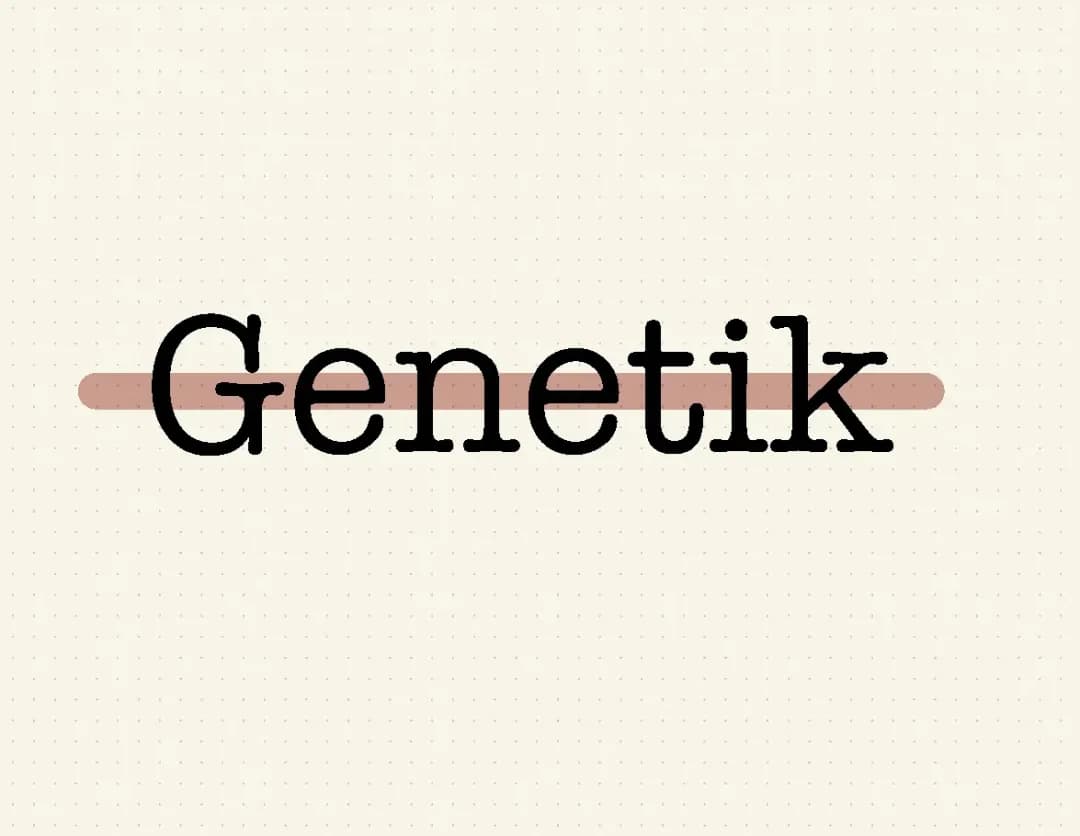 Genetik Q1/Q2