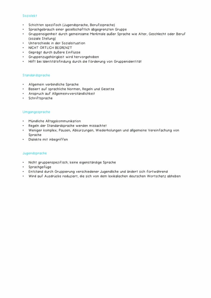 Eine Sprachvarietät ist eine Modifizierung oder Erweiterung der Standardsprache und kann in allen
Ebenen von dieser Abweichen
Kiezdeutsch
Sp