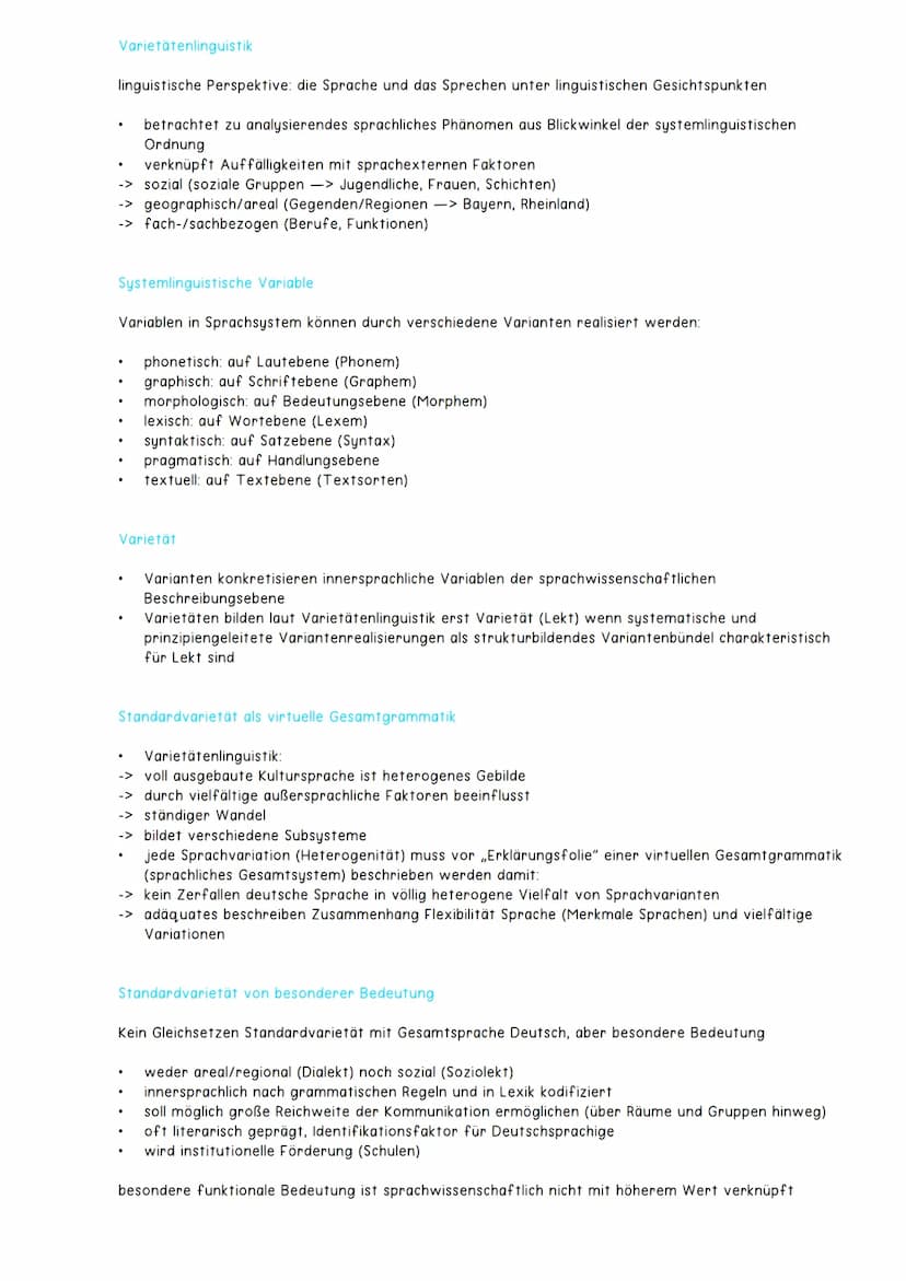 Eine Sprachvarietät ist eine Modifizierung oder Erweiterung der Standardsprache und kann in allen
Ebenen von dieser Abweichen
Kiezdeutsch
Sp