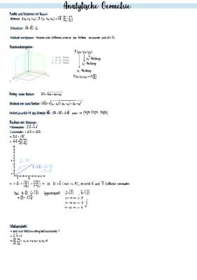 Know Analytische Geometrie Zusammenfassung  thumbnail