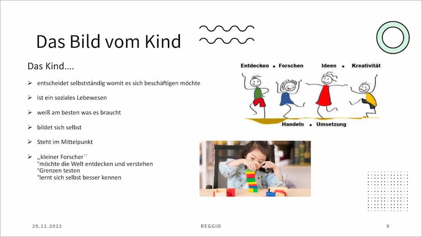 Reggio
Frances Kutz
Destiny Thadewaldt
oksi 29.11.2022
REGGIO
Themen
Was ist Reggio
➤ Beziehungsdreieck
➤ Gründer und sein Konzept
> Entsteh