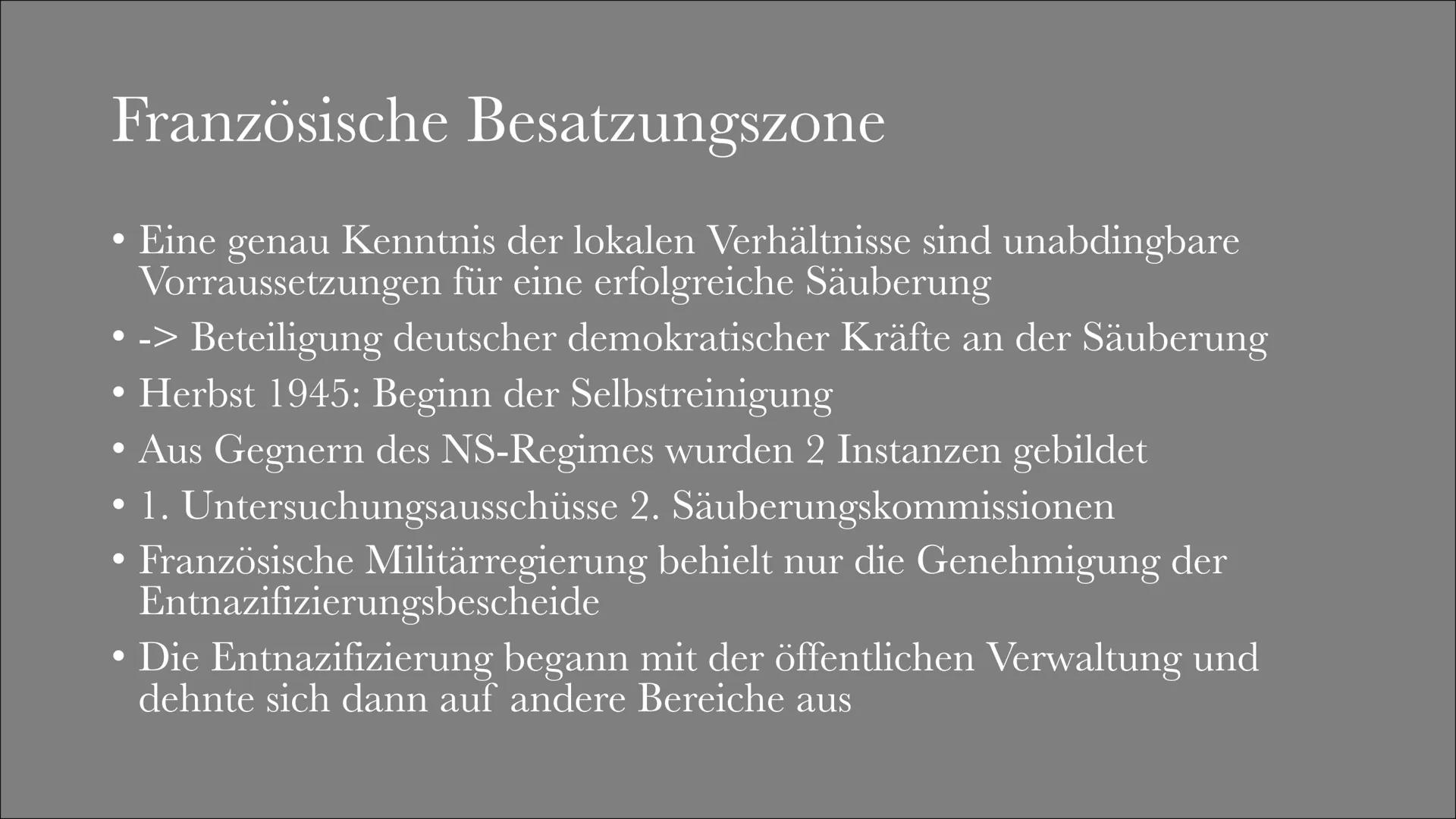 Entnazifizierung
Luca Speitmann
Tuche
Saarlandste
90-> Inhaltsverzeichnis
Definition
• Beschluss
Nürnberger Prozesse
Besatzungszonen
●
●
• -