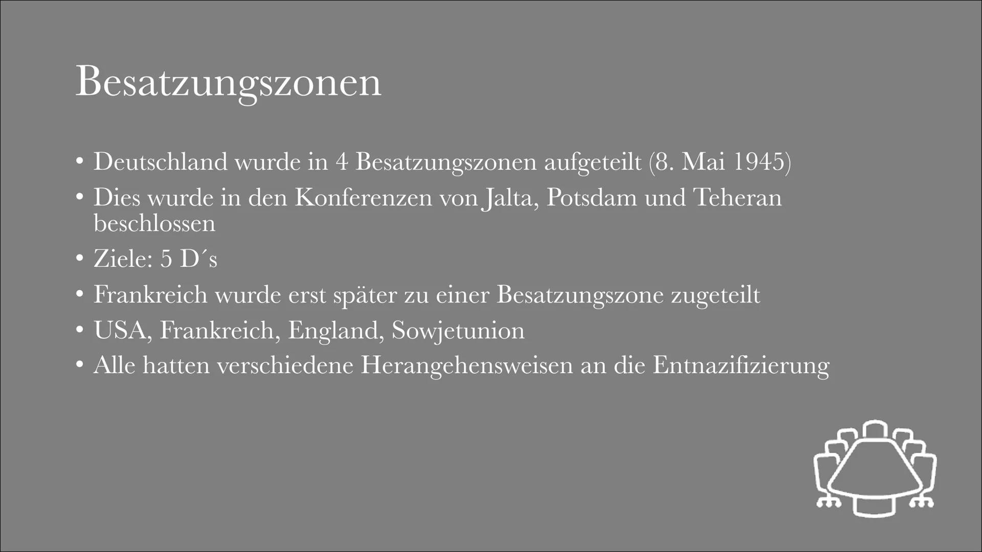 Entnazifizierung
Luca Speitmann
Tuche
Saarlandste
90-> Inhaltsverzeichnis
Definition
• Beschluss
Nürnberger Prozesse
Besatzungszonen
●
●
• -