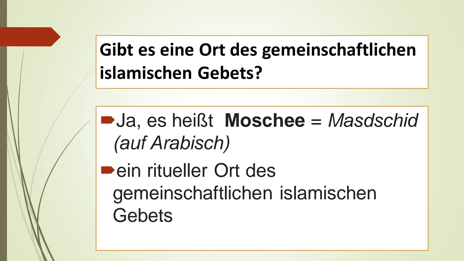 DER ISLAM Inhaltsverzeichnis:
U
·
Was ist Islam?
Wie heißen die Gläubigen des Islam?
Wo Leben die meisten Gläubigen?
Das heiliges Buch
Wann 