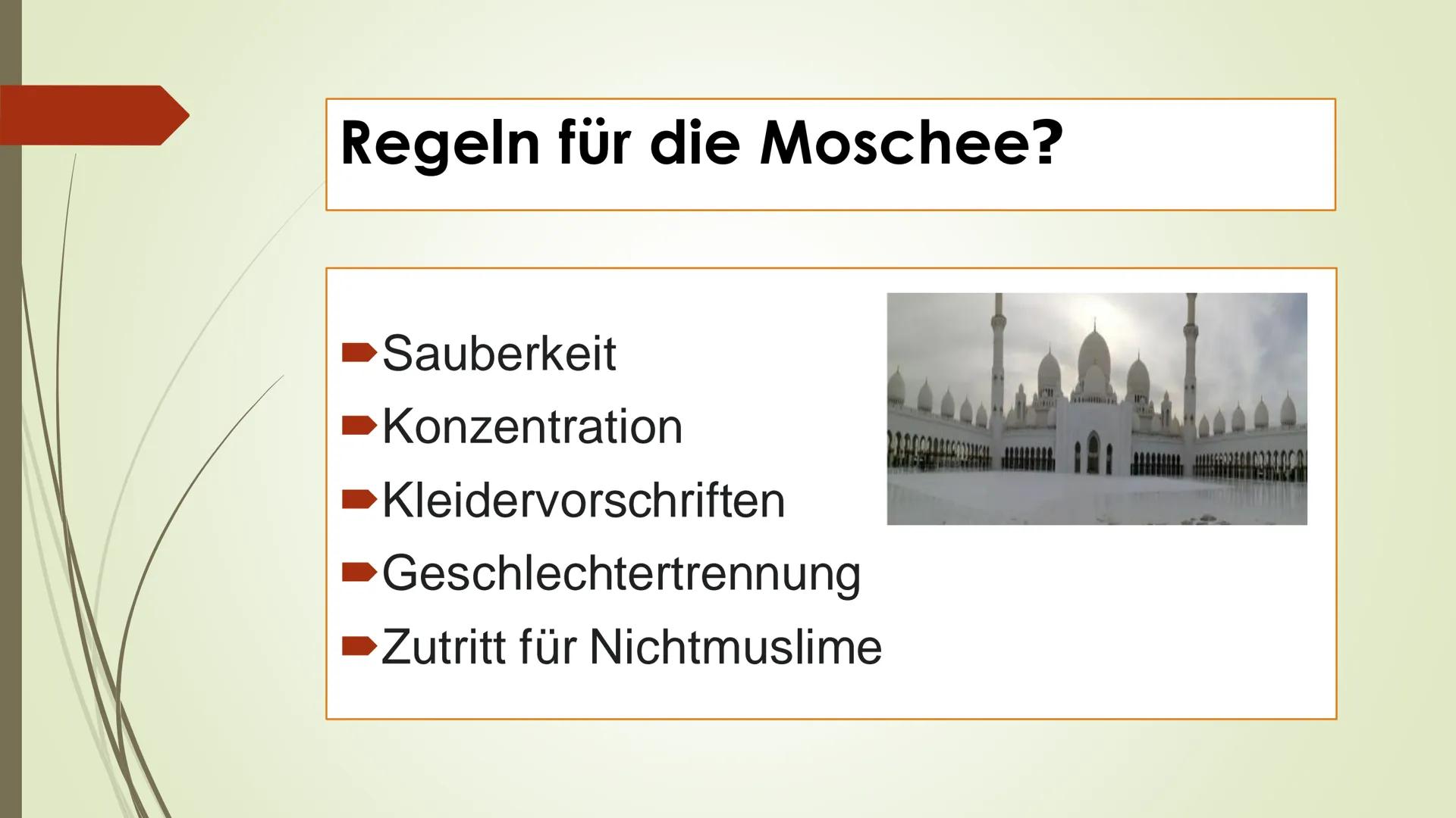 DER ISLAM Inhaltsverzeichnis:
U
·
Was ist Islam?
Wie heißen die Gläubigen des Islam?
Wo Leben die meisten Gläubigen?
Das heiliges Buch
Wann 