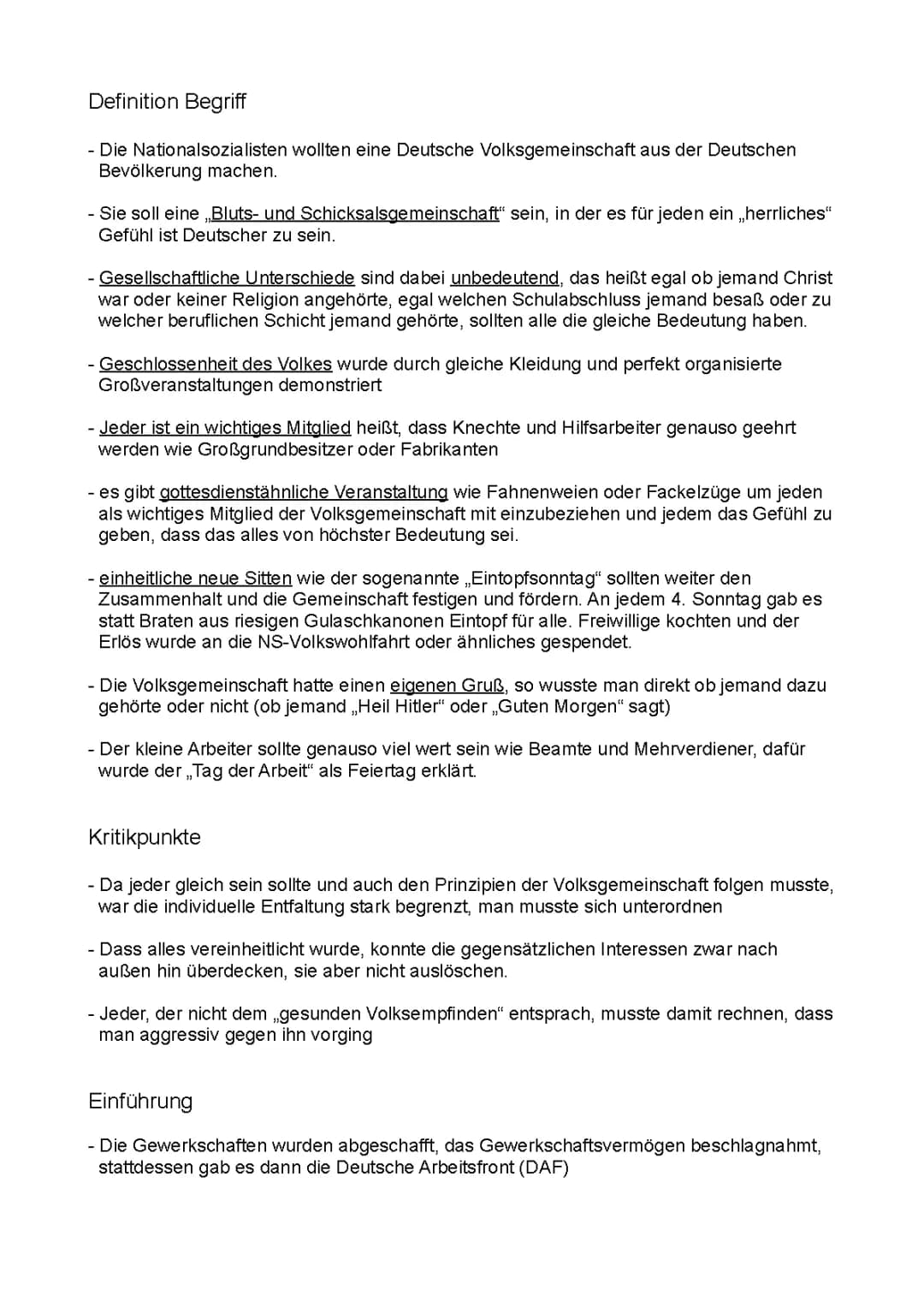 Was ist die Volksgemeinschaft? Einfach erklärt für Kinder!