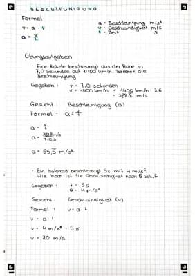 Know Geschwindigkeit, Beschleunigung, Freier Fall, Diagramme thumbnail