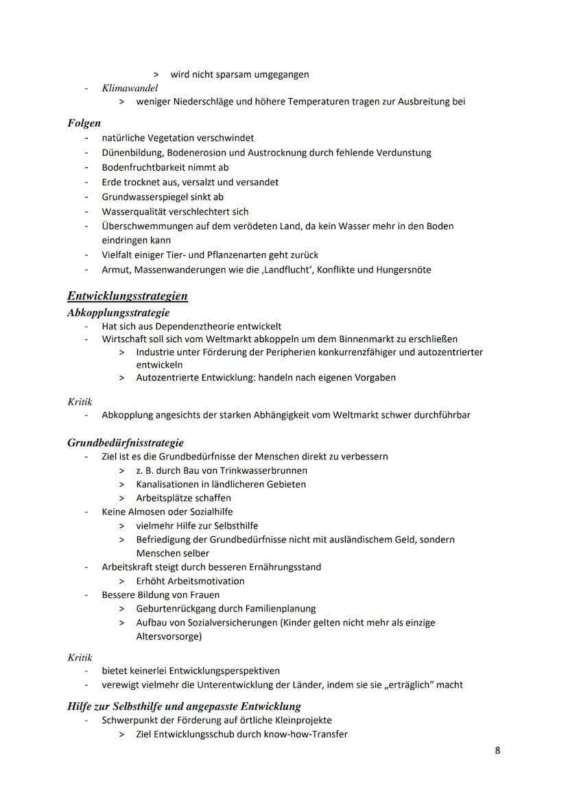 Leben in der ,,einen Welt" -
Merkmale von Entwicklungsländern.
ökonomische Merkmale
demografische Merkmale.
politische Merkmale
ökologische 