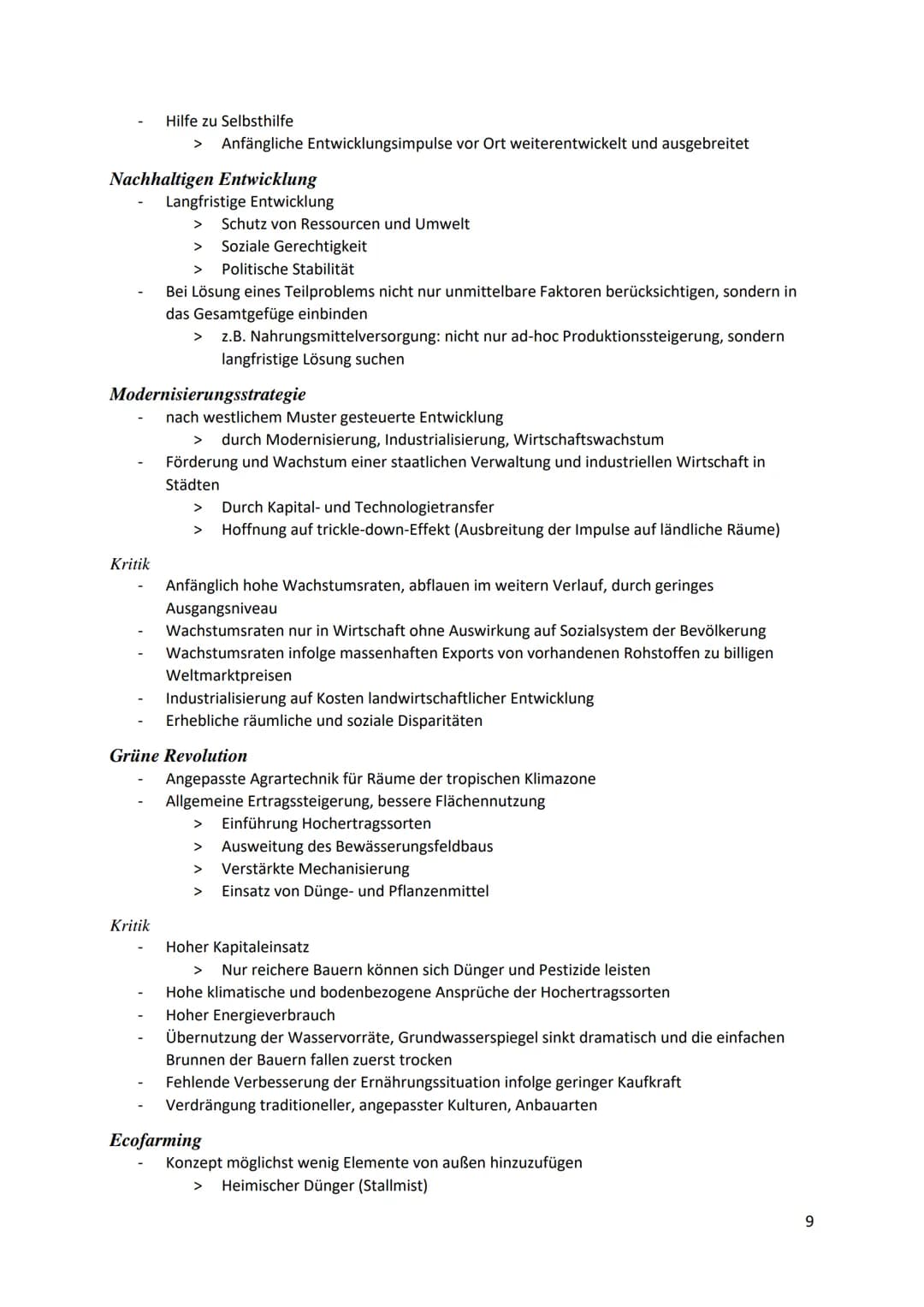Leben in der ,,einen Welt" -
Merkmale von Entwicklungsländern.
ökonomische Merkmale
demografische Merkmale.
politische Merkmale
ökologische 