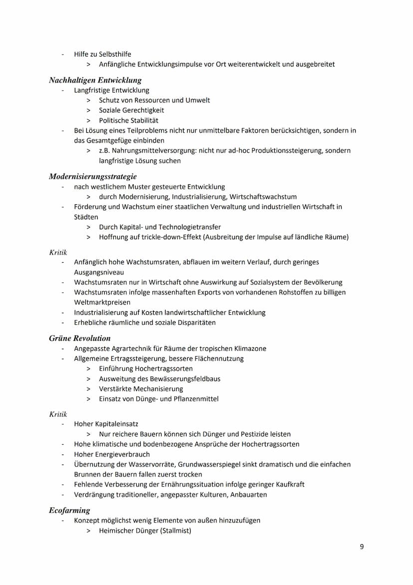 Leben in der ,,einen Welt" -
Merkmale von Entwicklungsländern.
ökonomische Merkmale
demografische Merkmale.
politische Merkmale
ökologische 