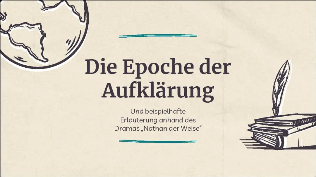 Vortrag Aufklärung am Beispiel Nathan der Weise