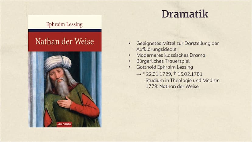 Die Epoche der
Aufklärung
Und beispielhafte
Erläuterung anhand des
Dramas ,,Nathan der Weise" Gliederung
01
Begriffserklärung
02
Historische