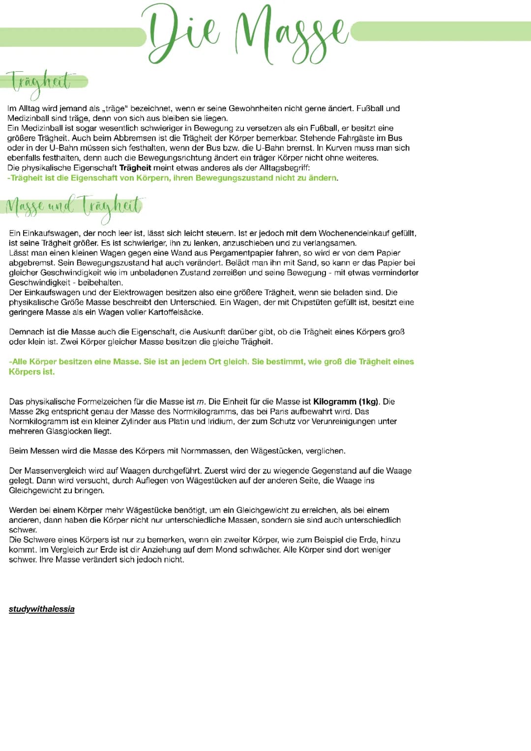 Die Masse