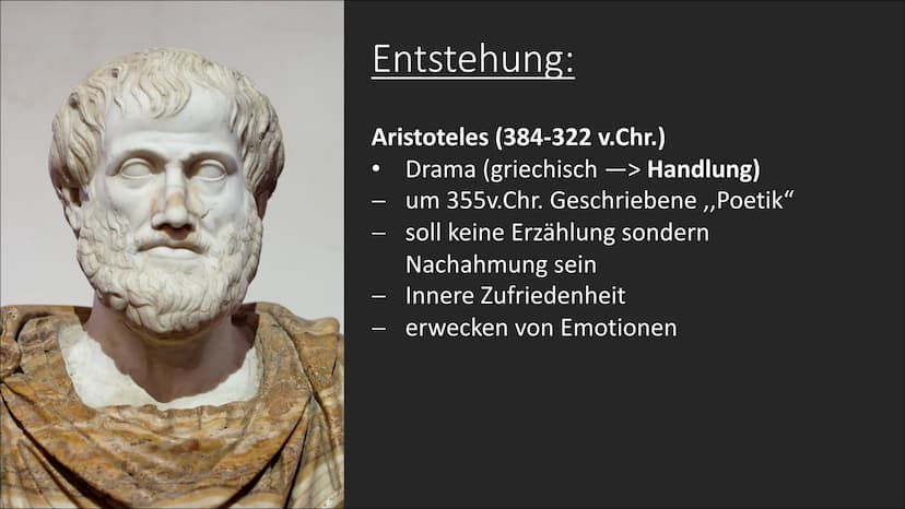Das Drama in
der Aufklärung
Dramentheorie Was ist ein Drama?
Texte mit Bühnenanweisungen,geschrieben für das Theater
• mehrere Szenen ergebe