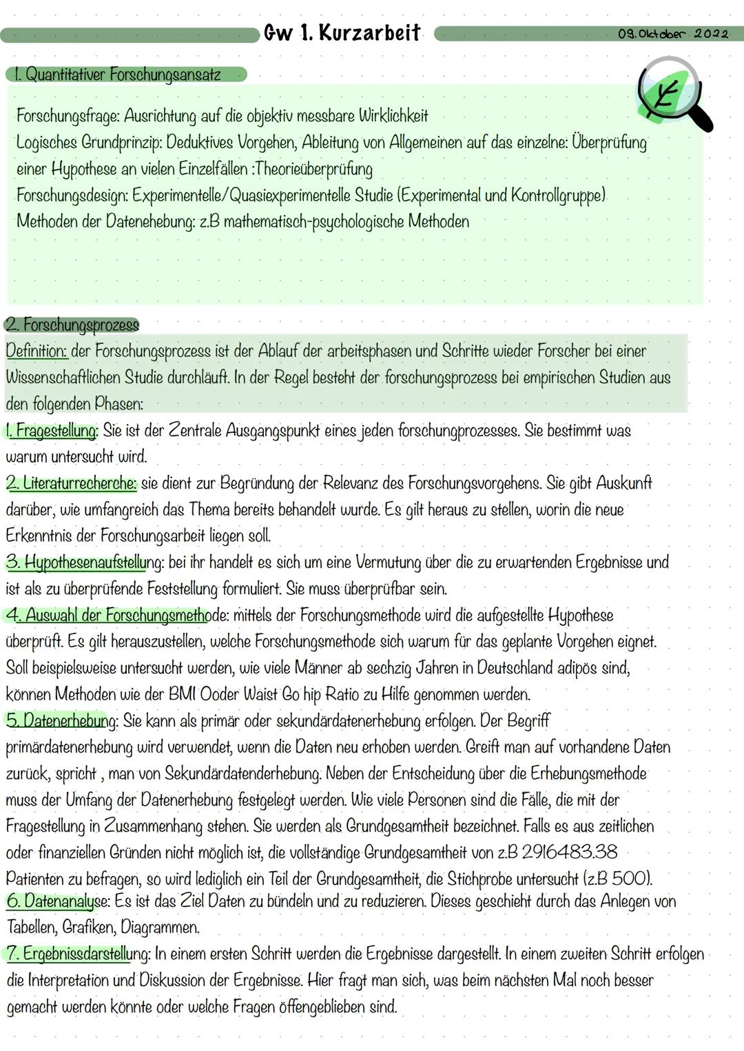 Gw 1. Kurzarbeit
09. Oktober 2022.
1. Quantitativer Forschungsansatz
Forschungsfrage: Ausrichtung auf die objektiv messbare Wirklichkeit
Log