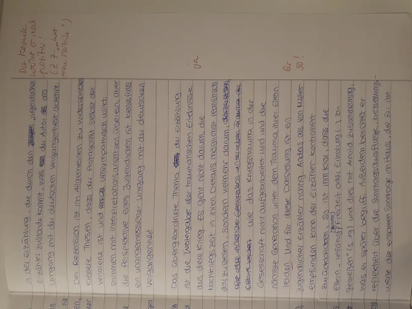 D
лес
e
S
S
27)
Die Komik
in der Erzählung, die durch den er jugendlichen went & and
Erzäntes zustande kommt, was der Autor as als ponitiv
u