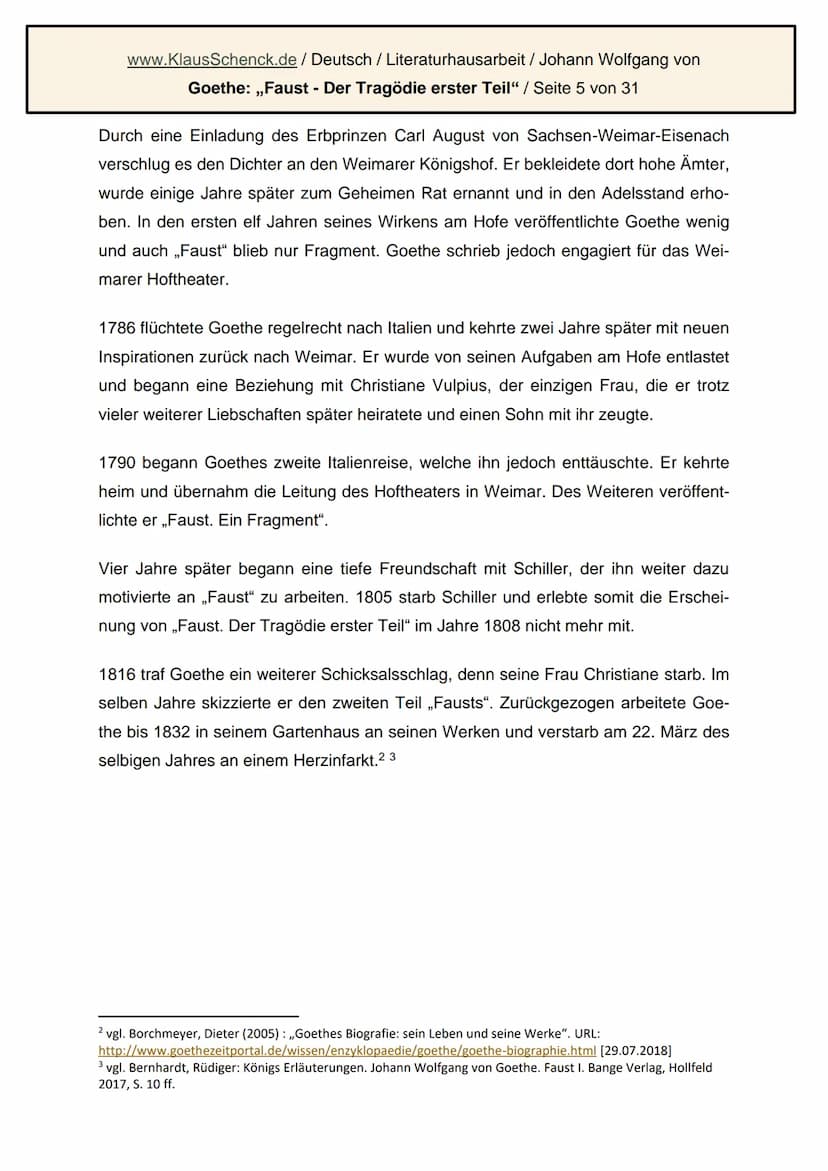 Johner Wollgäng den Pontſen
Johann Wolfgang von Goethe: Faust.
Der Tragödie erster Teil
Literaturhausarbeit
Deutsch
Fachlehrer: OSR. Schenck