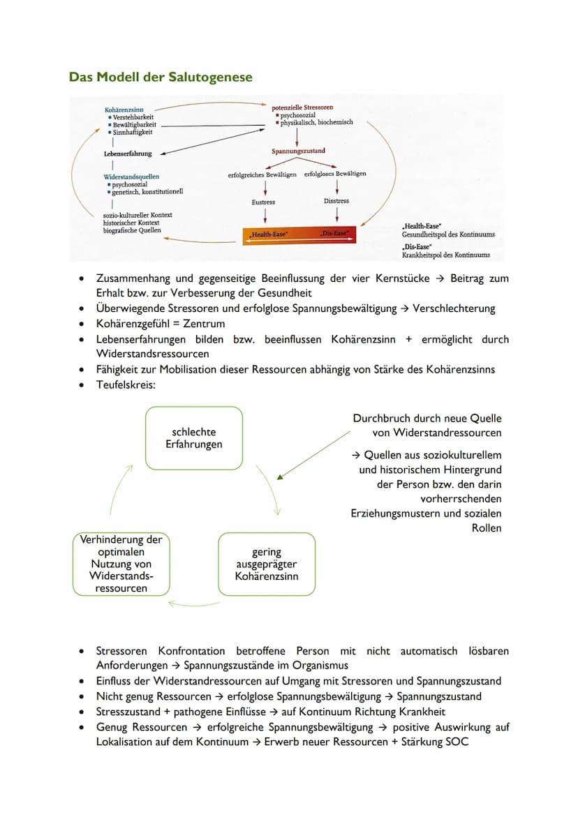 SALUTOGENESE-MODELL nach Aaron Antonovsky
Grundannahmen
1) Menschen können nie gänzlich als gesund oder krank eingestuft werden. Sie sind au