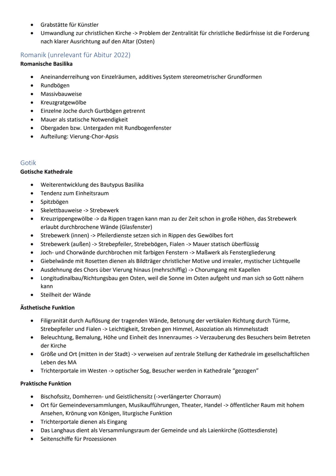 Kunst Abitur 2022
Malerei.
Romanik 1050-1200.
Gotik 1100-1492
Renaissance 1500-1530
Manierismus 1520-1540.
Barock 1600-1730.
Rokoko 1725-178