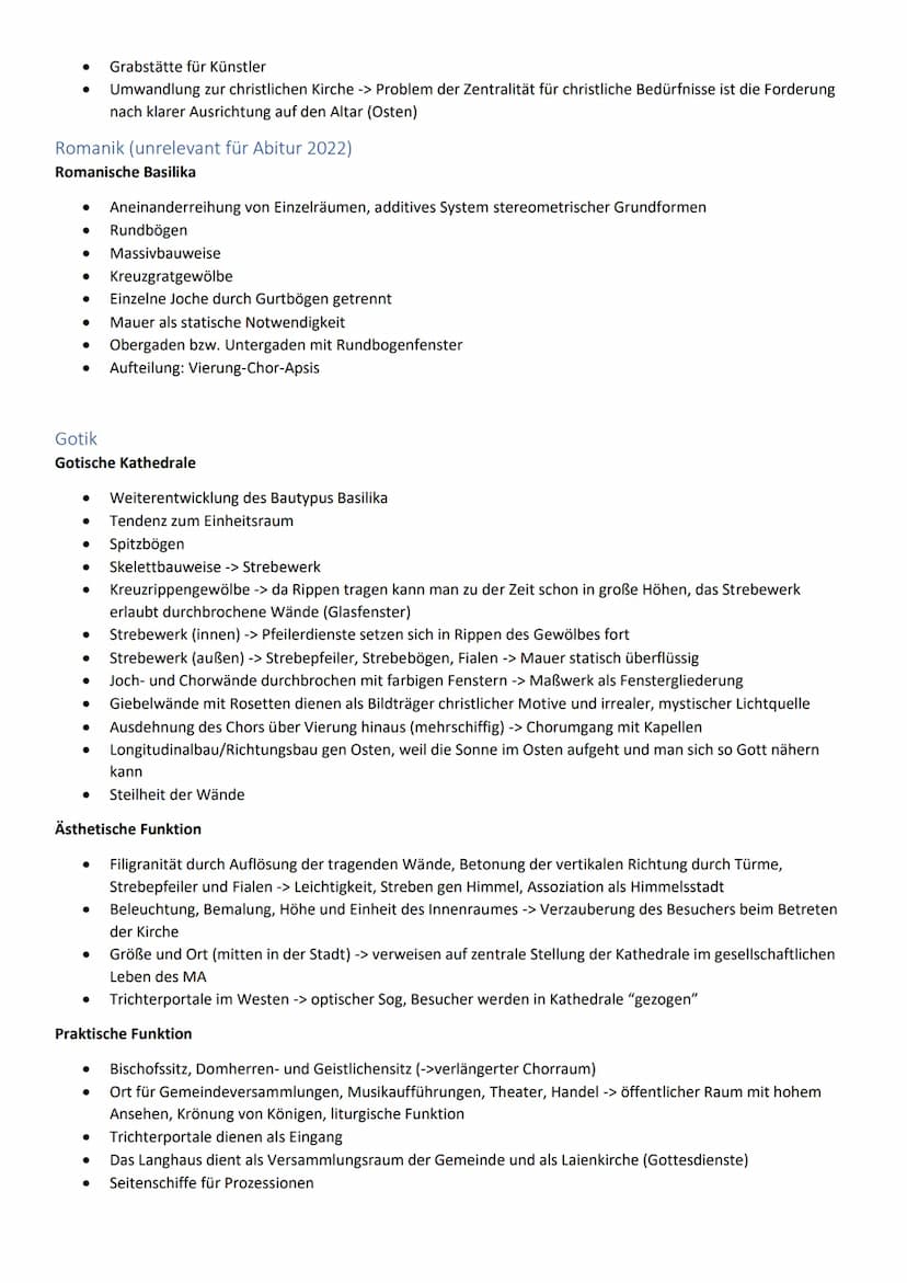 Kunst Abitur 2022
Malerei.
Romanik 1050-1200.
Gotik 1100-1492
Renaissance 1500-1530
Manierismus 1520-1540.
Barock 1600-1730.
Rokoko 1725-178