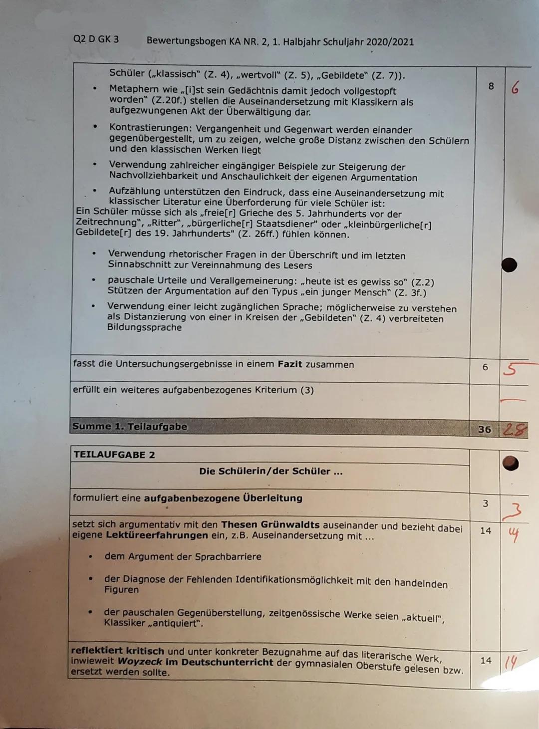 Deutsch LK Klausur nr. 2)
Der vorliegendle sachtext, Sindl Klas -
siker etwa nicht antiquiert?", verfasst
von Hans Joachim Grünwaldt und
ers