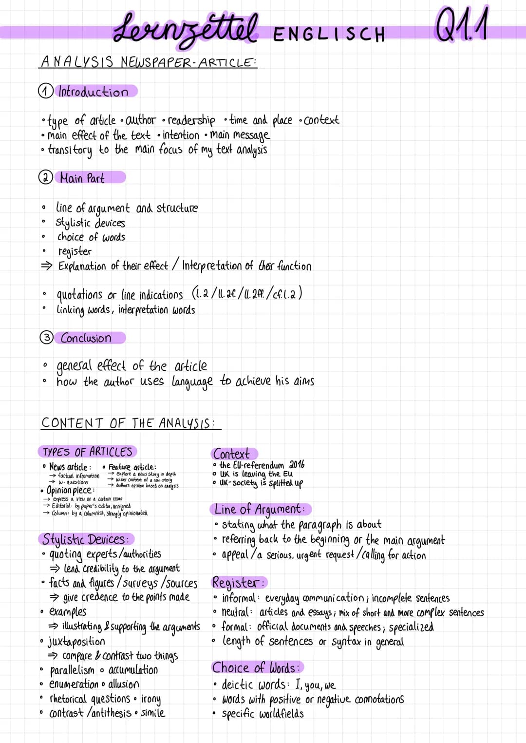 ANALYSIS NEWSPAPER-ARTICLE:
0
D
• transitory to the main focus of my text analysis
2 Main Part
6
O
0
register
⇒ Explanation of their effect 