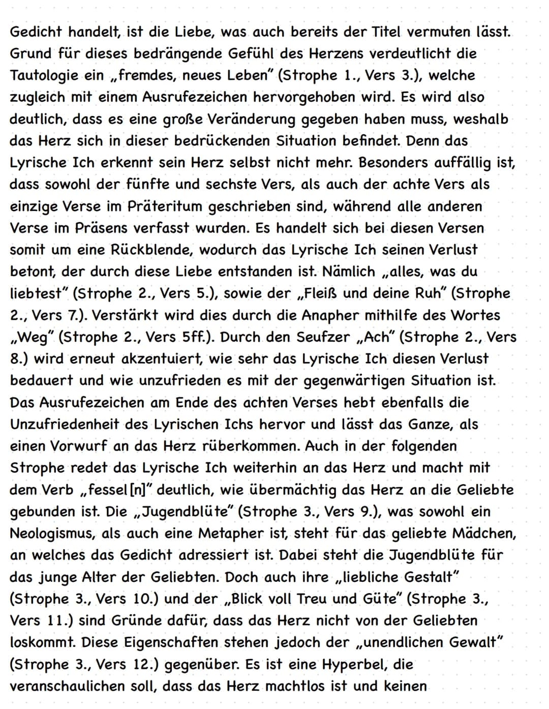 Weue Liebe, Neues Leben
Das Gedicht/Volkslied Neue Liebe, neues Leben", welches im Jahr 1775,
zur Zeit der Epoche des Sturm und Drangs von d