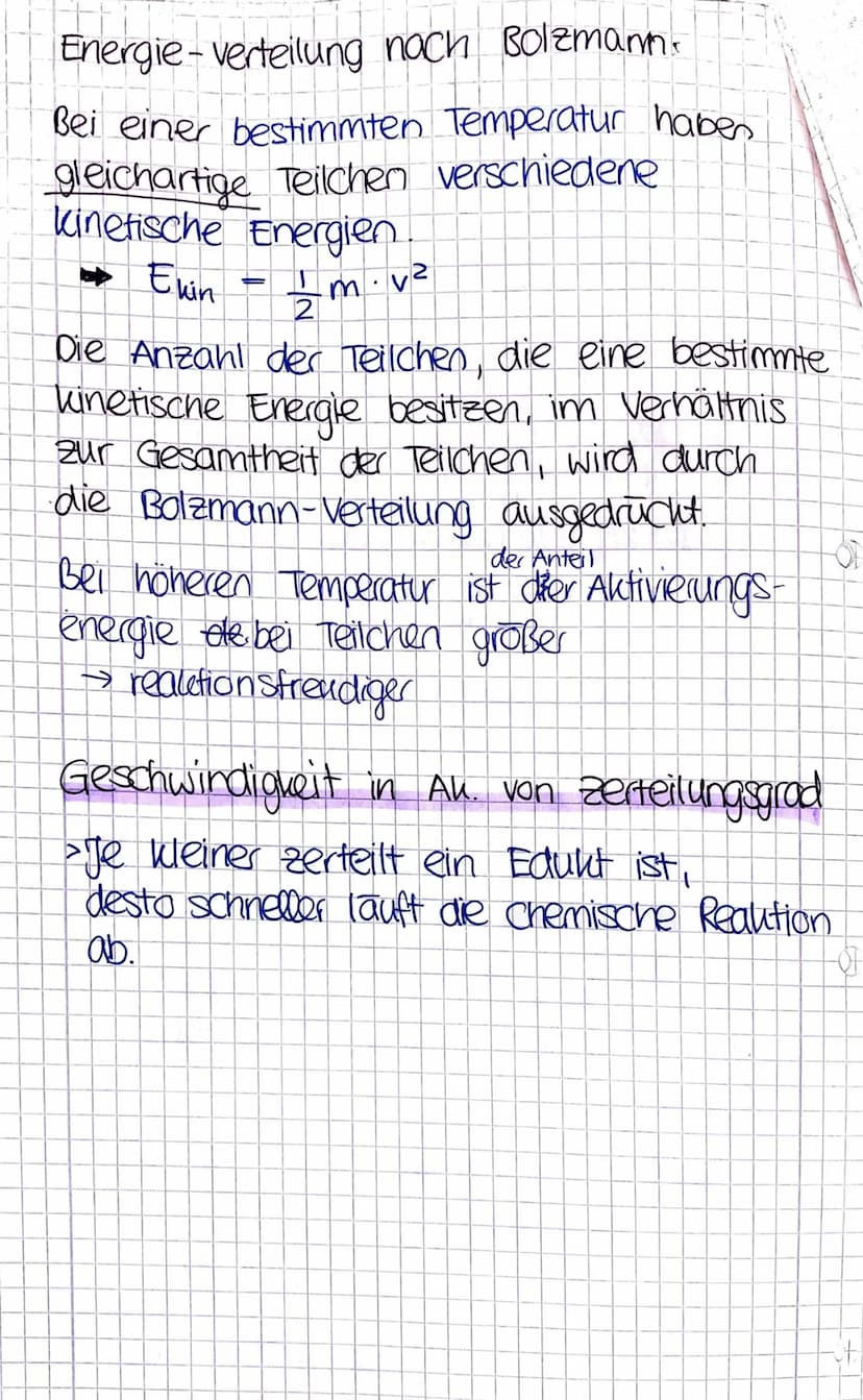 Reaktionshinetik
Geschwindigkeit von Reaktioner
Ein Maß für den zeitlichen Ablauf einer Reaktion
O
8
>
Die zeitliche Änderung der Konzentrat