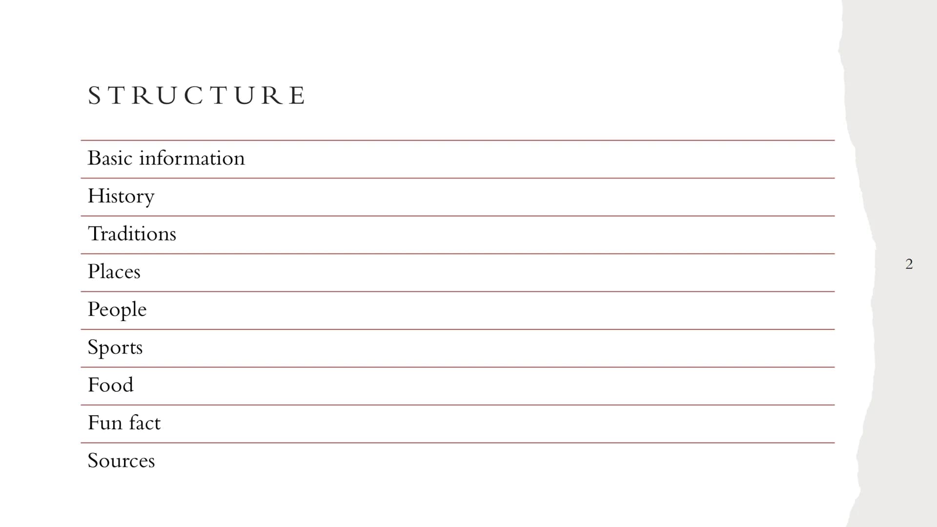 CANADA STRUCTURE
Basic information
History
Traditions
Places
People
Sports
Food
Fun fact
Sources
2 BASIC INFORMATION
Territory
Whitehorse
Vi