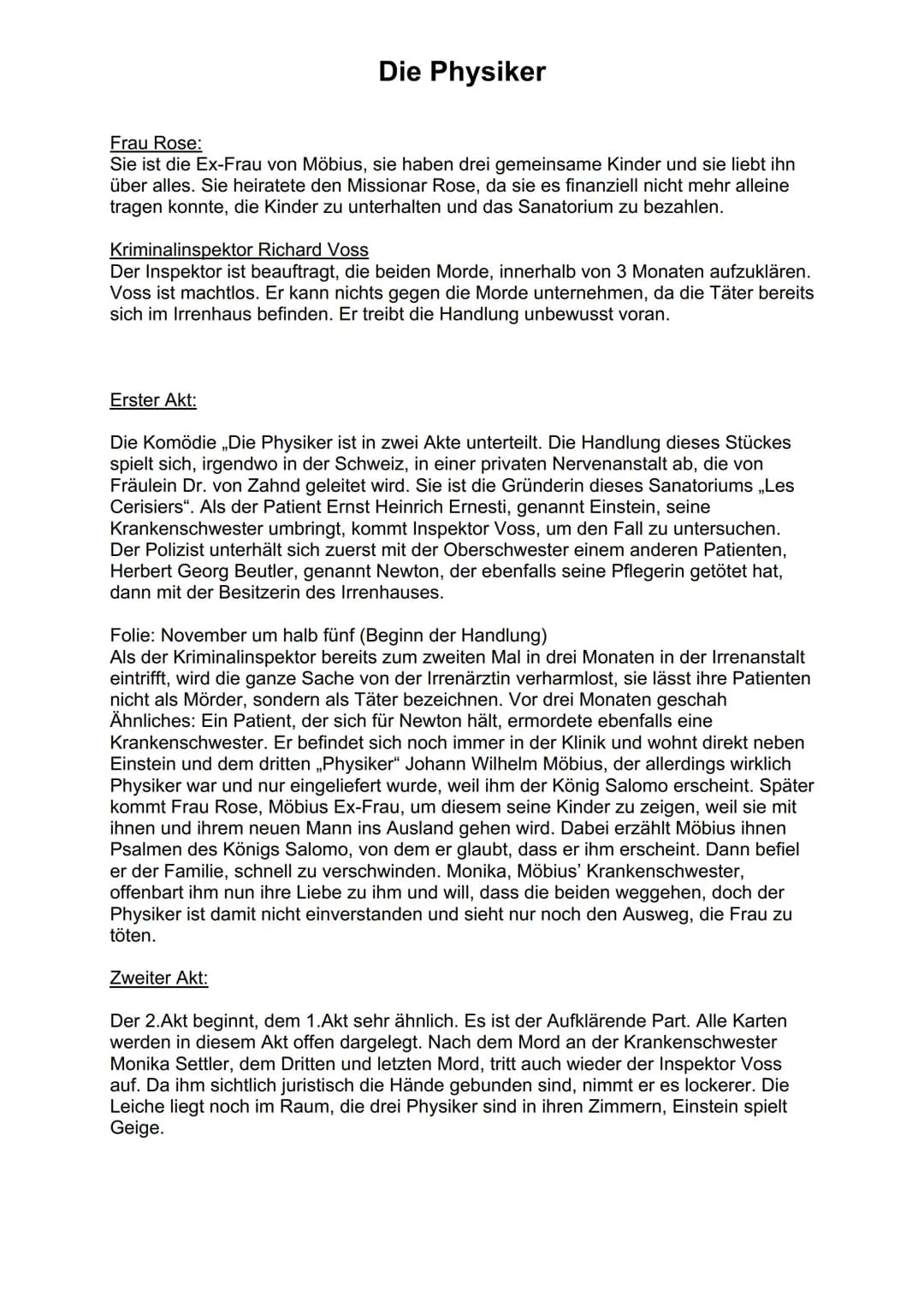 Die Physiker
Friedrich Dürrenmatt - Die Physiker
Geschrieben 1961 von Friedrich Dürrenmatt
Die Physiker wurde erstmals am 21. Februar 1962 a