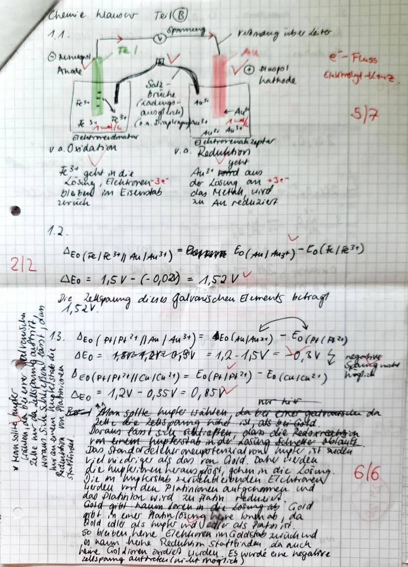 2. Klausur 11/1
90 min (09:55- 11:25)
Amalena
Leistungskurs Chemie
Teil A Hilfsmittelfreier Teil
Die Arbeitszeit für Teil A beträgt maximal 
