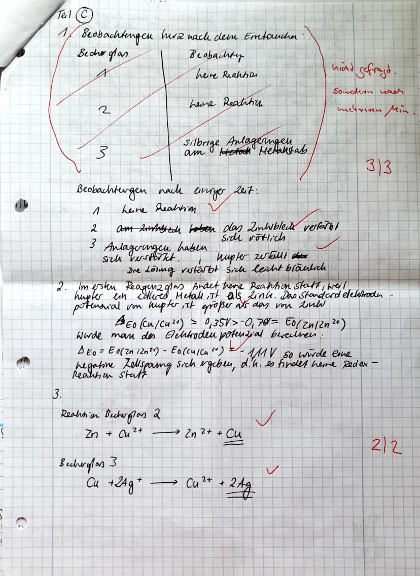 2. Klausur 11/1
90 min (09:55- 11:25)
Amalena
Leistungskurs Chemie
Teil A Hilfsmittelfreier Teil
Die Arbeitszeit für Teil A beträgt maximal 