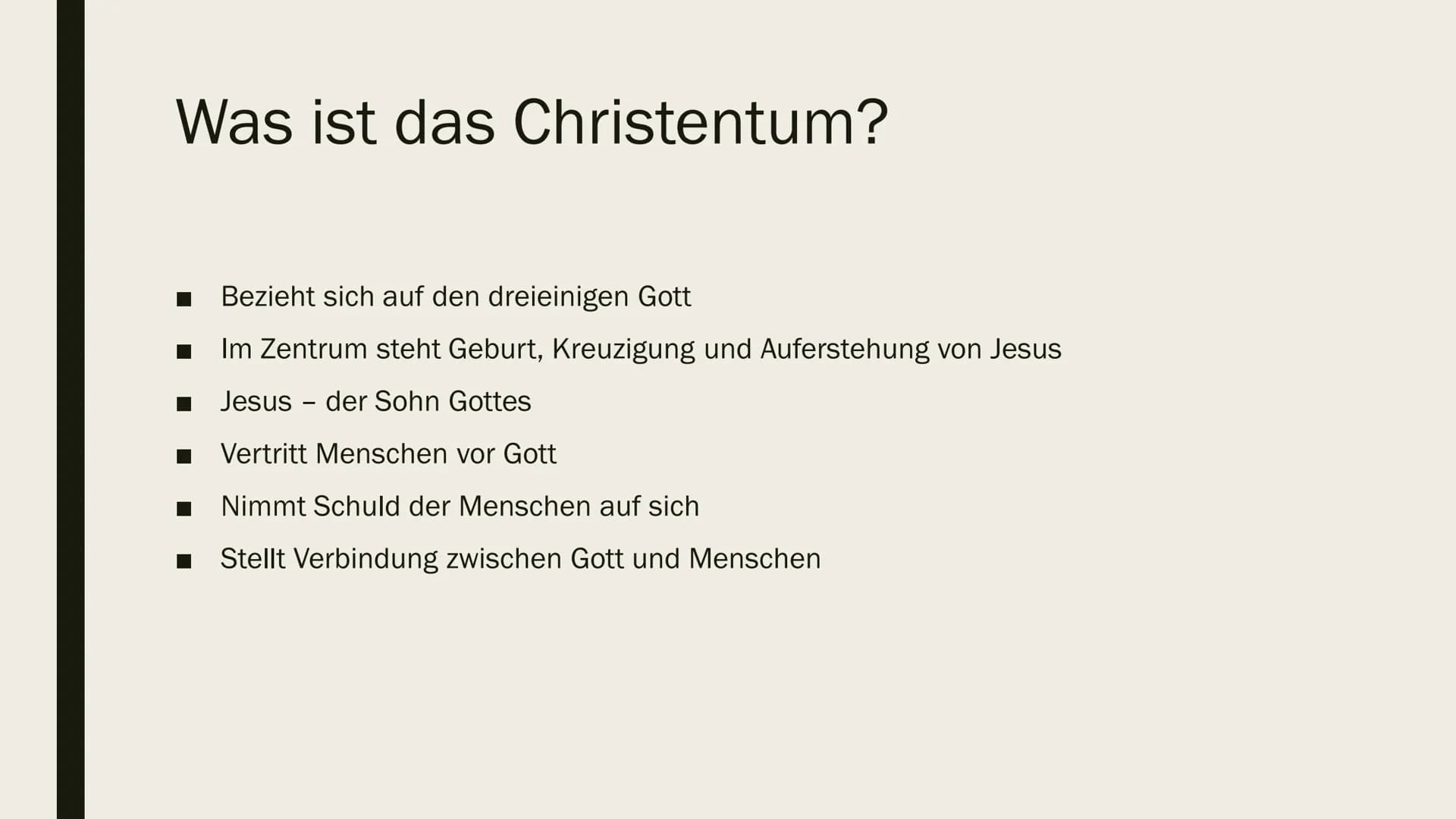 DAS CHRISTENTUM
Janina Bendtschneider und Lara Marie Behning
April 2020 Inhalt
Was ist das Christentum?
■ Verbreitung des Christentums
Die h