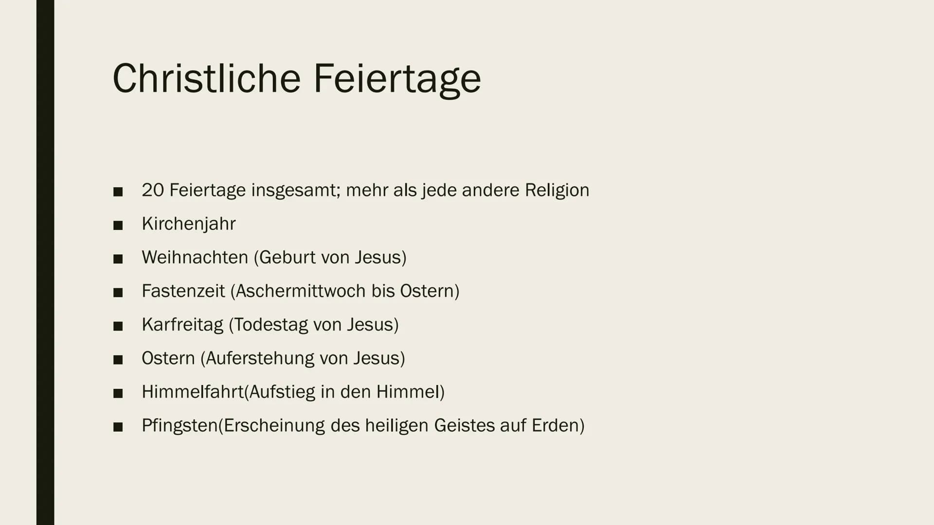 DAS CHRISTENTUM
Janina Bendtschneider und Lara Marie Behning
April 2020 Inhalt
Was ist das Christentum?
■ Verbreitung des Christentums
Die h