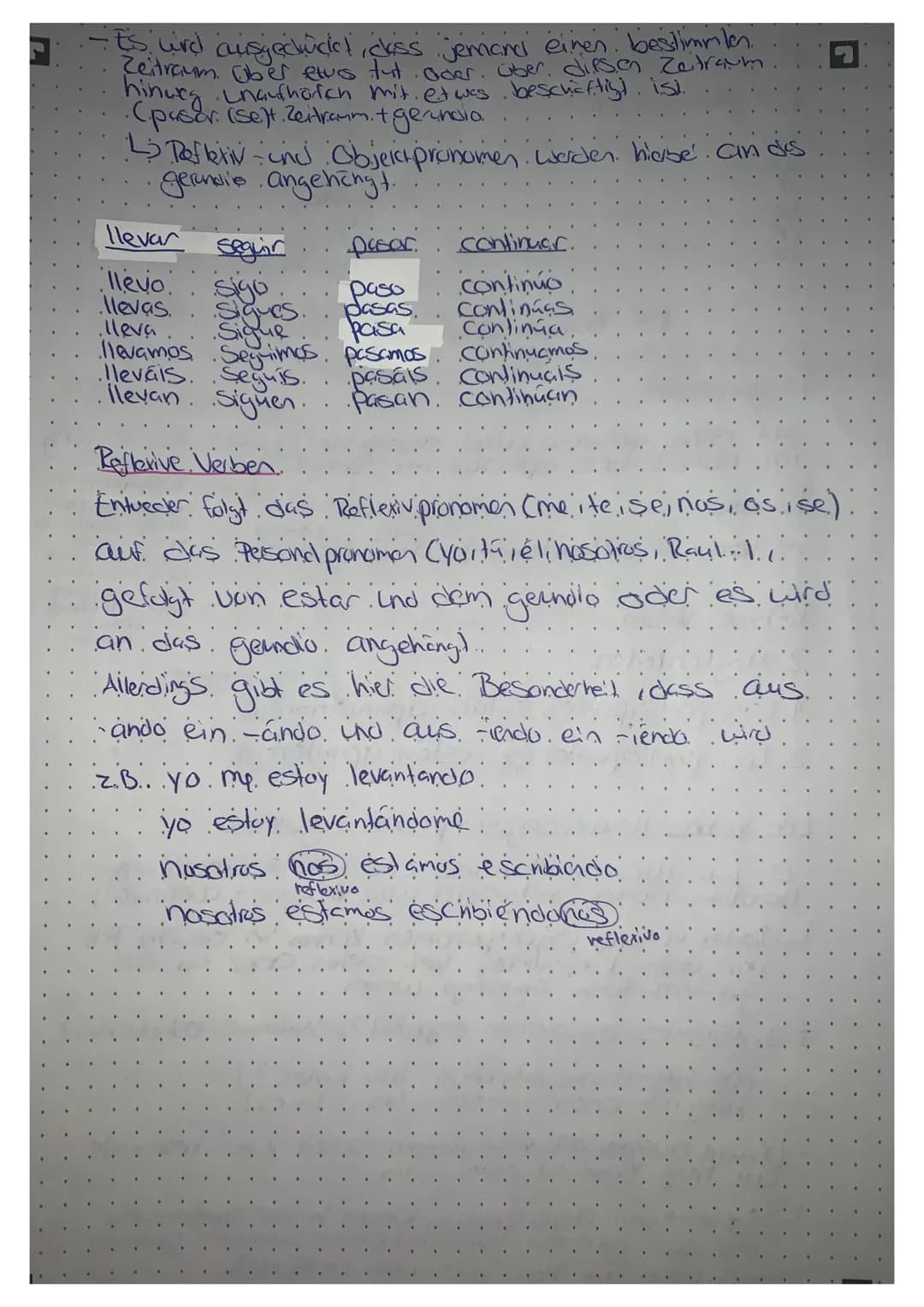 El gerundia
-Mit dem.
. im. Moment. des. sprechens. im. Gange. ist.
gerundio wird. ausgedrückt, dass ein Vorgang
Bildung
(-arl.
estar + Veb 
