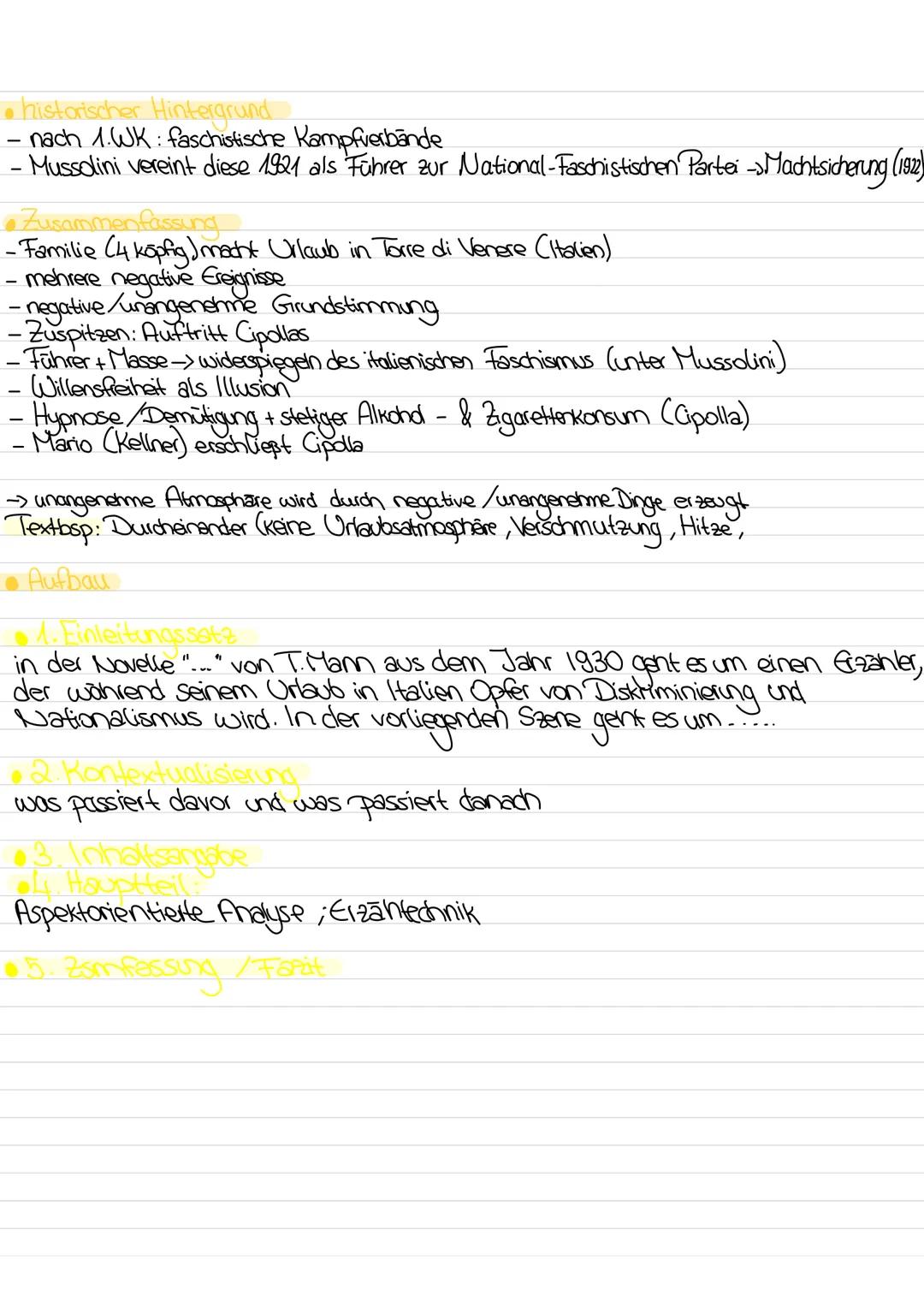# Mario der Zauberer

Deutsch J2

Μαρία Παπαδοπούλου # Hario der Zauberer

• Eskalation der Handling

•1 Episode: das verwehrte Essen auf de