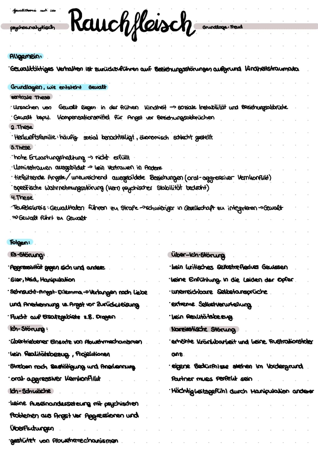 Gewall theorie mach Udo
poychoanalytisch
Rauchfleisch
Allgemein
Gewalttätiges Verhalten ist zurückzuführen auf Beziehungsstörungen aufgrund 