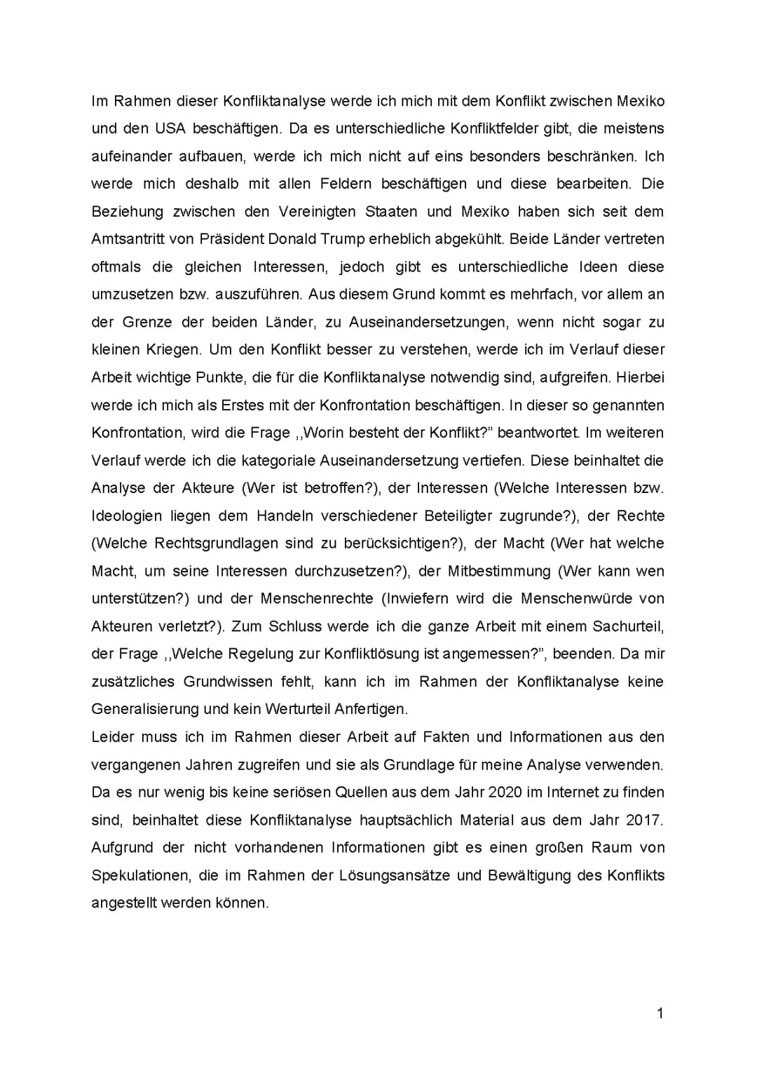 Konfliktanalyse: Der Drogenkrieg und die Grenze zwischen Mexiko und den USA