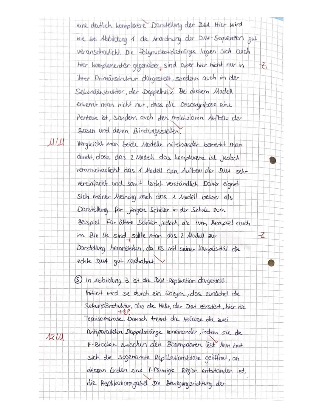 1. Kursarbeit
Viel Erfolg!!!
Thema: Genetik
33/34 DNA
12B12
91. Beschriften Sie die Abbildung 1 in Material M1. (1)
2. Bestimmen Sie den pro