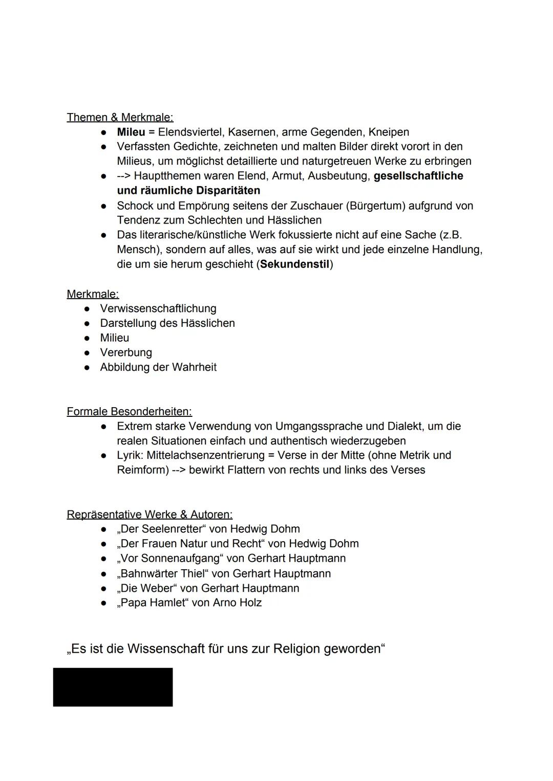# Naturalismus
1870-1910

Definition: Der Naturalismus stellt eine literarische Epoche dar, die auf exakter
Beobachtung von natürlichen und 