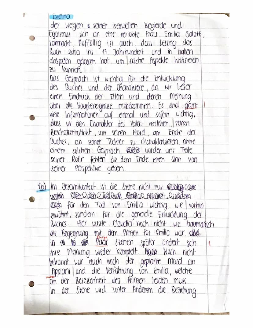 Analysieren Sie die Szene II, 4 (Dialog zwischen Odoardo und
Claudia)!
Beachten Sie die im Unterricht besprochenen Hinweise zum Erstellen ei