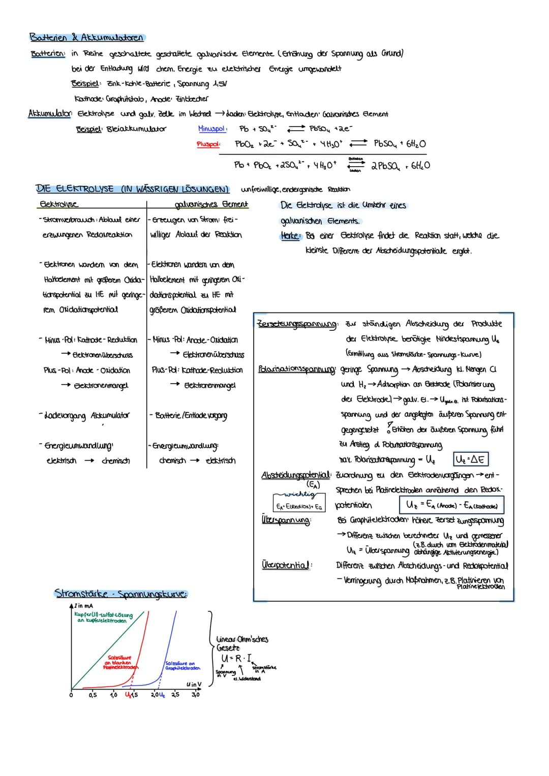 Redoxreaktion: Elektronen übertragungsreaktion
→ Oxidation: Abgabe von Elektronen und Aufnahme von Sauerstoff - Erhöhung der Oxidationszahl,