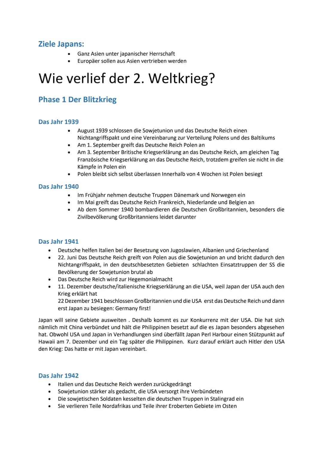 2. Weltkrieg
Die Vorgeschichte:
●
●
Hitler wird 1933 von Hindenburg zum Reichskanzler ernannt
Hitler investiert sehr viel in das Militär
Ein