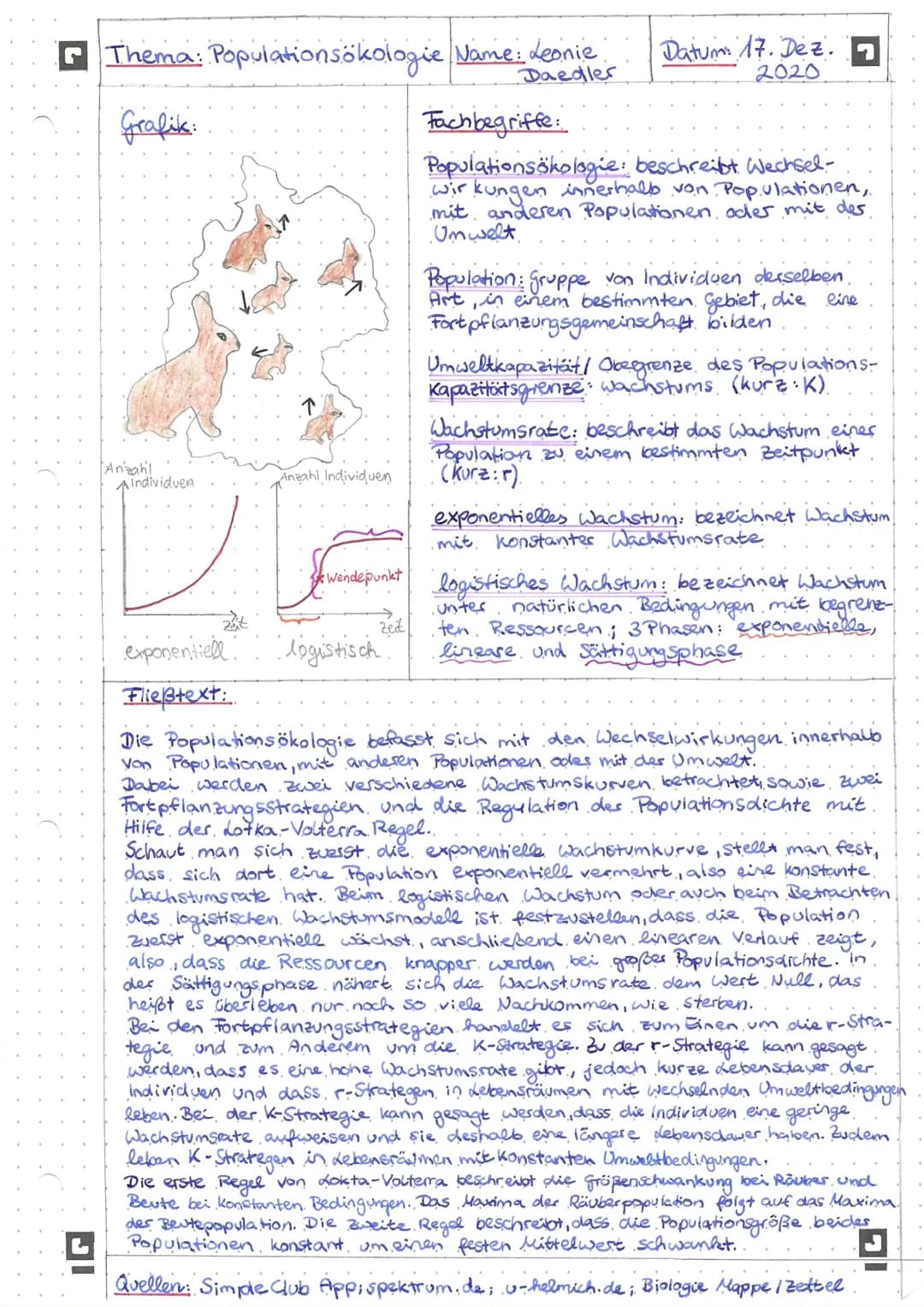 
<p>Populationsökologie beschreibt Wechselwirkungen innerhalb von Populationen, mit anderen Populationen oder mit der Umwelt. Eine Populatio