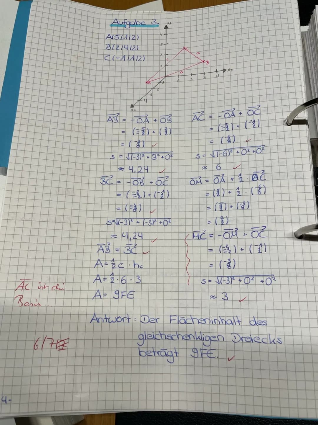 19.03.2021
Name:
(2)
Aufgabenstellungen:
a) In Abbildung 1 ist der Graph der
Funktion f gegeben.
(1)
1. Klausur
Mathematik, Grundkurs
Prüfun