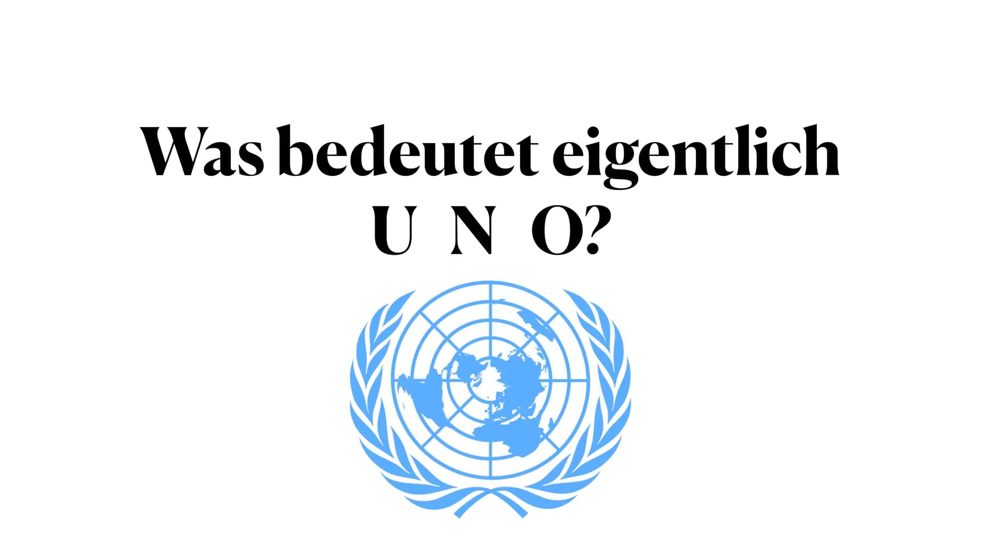  Die UNO
Aufbau, Aufgaben und Probleme der UNO
Lenja, Mia, Pia, Melisa, Sali Was bedeutet eigentlich
UNO? ●
●
●
Inhalt
Der Aufbau der UNO
Di