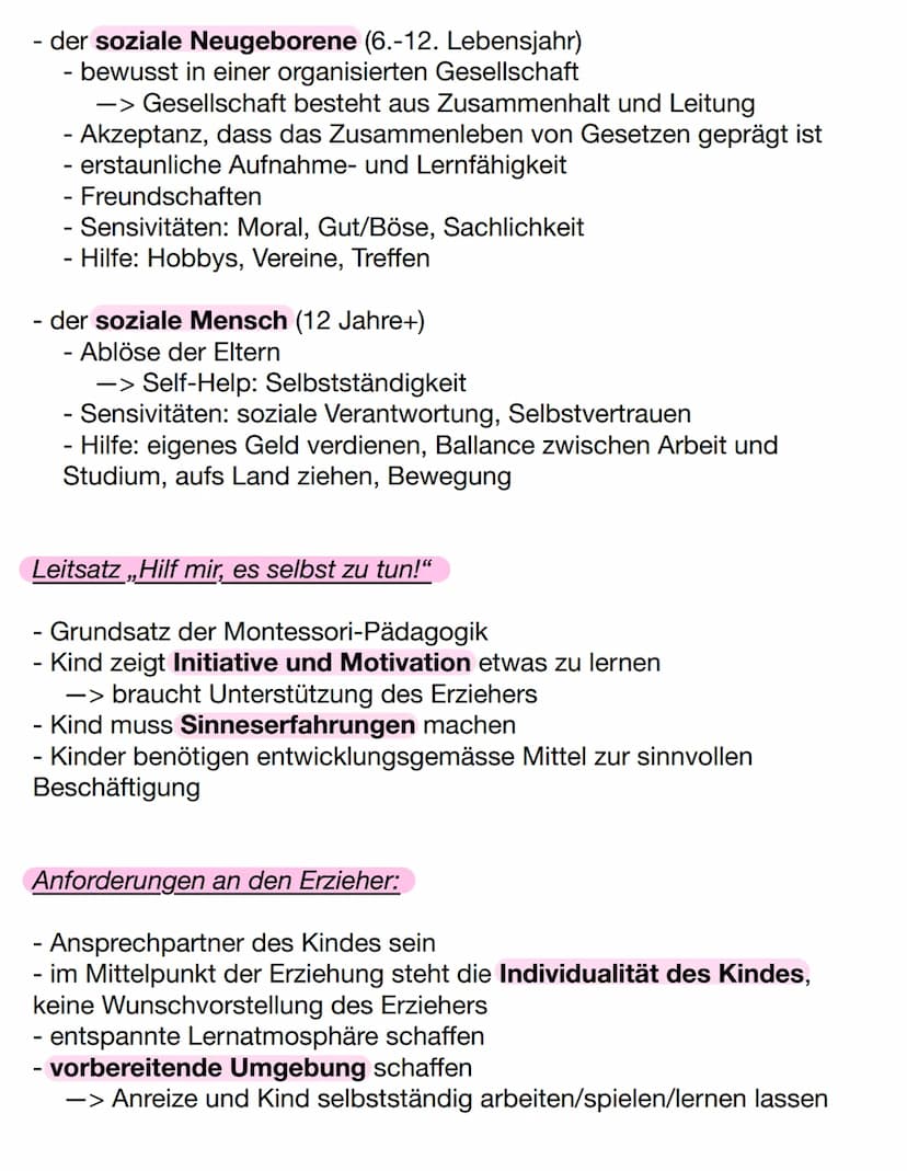 Maria Montessori:
Montessori-Reformpädagogik
Knowunity @julia_lkr
- 1870-1952
- erste Frau Italiens, die Medizin studierte
- war in jungen J