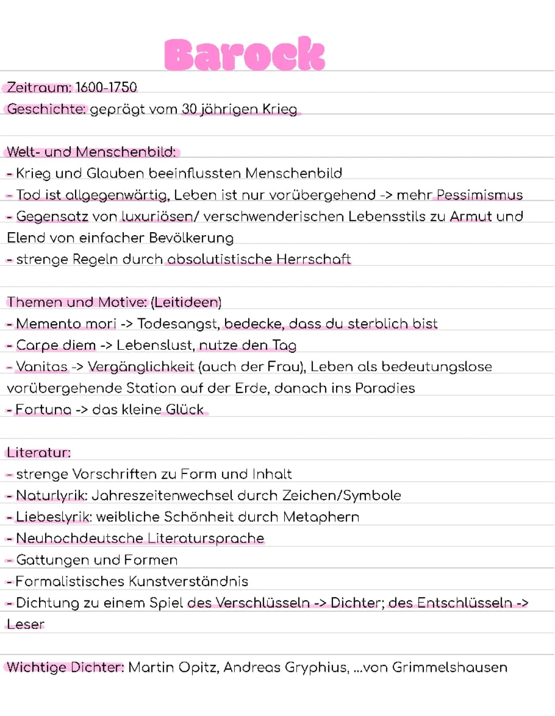 Epoche: Barock