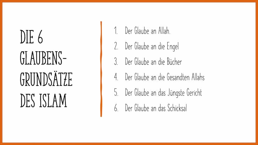 C+
DER ISLAM
Erstellt von Süleyman Kücükbiyik DIE 6
GLAUBENS-
GRUNDSÄTZE
DES ISLAM
1. Der Glaube an Allah.
2. Der Glaube an die Engel
3. Der